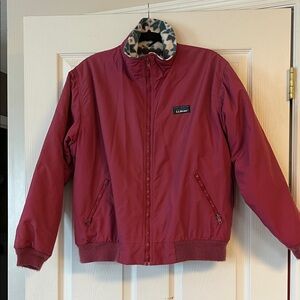 L.L. Bean Burgundy Jacket